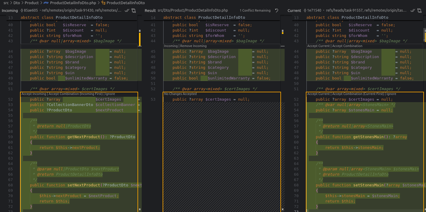 Merge editor VS Code